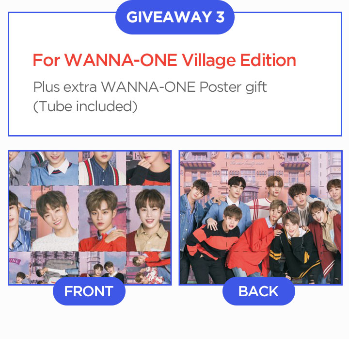 for wanna-one village edition plus extra wanna-one poster gift