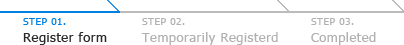 STEP 01. Register form