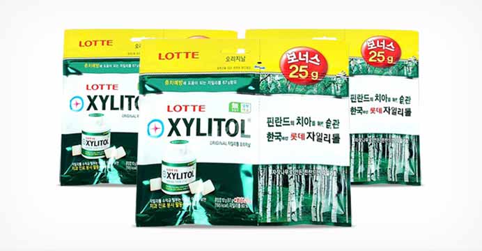 롯데 자일리톨껌 87g 3개+25g 3개