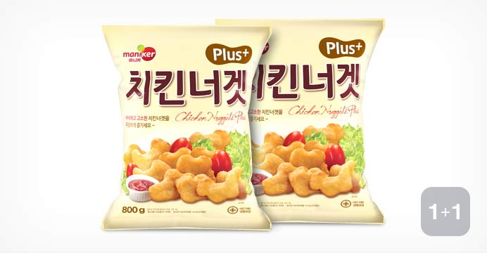 마니커 국내산 치킨너겟 플러스 800g + 800g