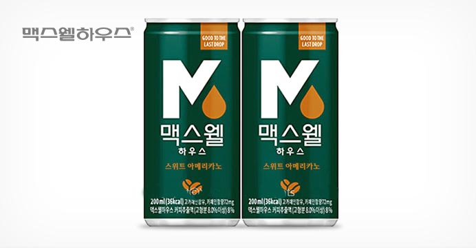 `맥스웰하우스` 캔커피 200ml * 36캔