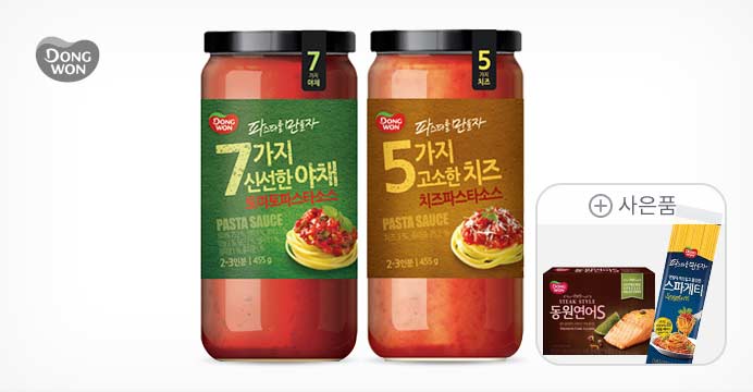 동원 파스타소스455g*2병+면400g+연어에스105g