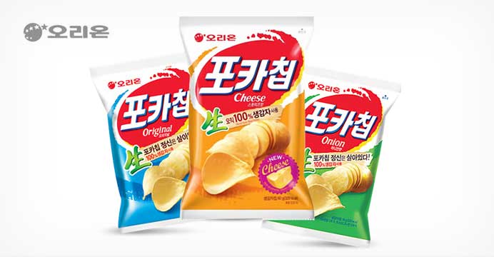 오리온 포카칩 어니언/오리지널/치즈 66g