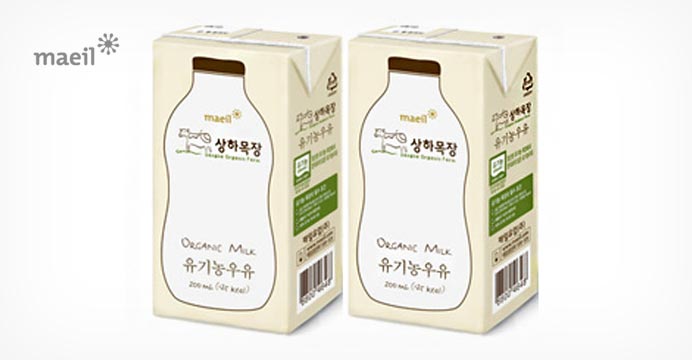 상하목장 유기농 멸균우유 200ml * 24팩