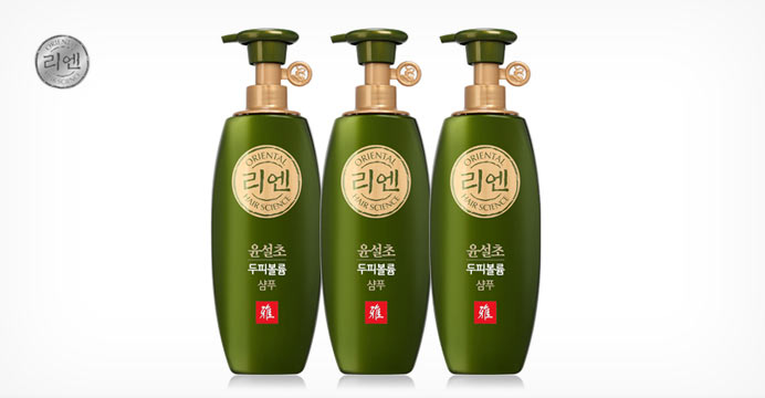 리엔 윤설초 두피볼륨 샴푸/린스 500ml 3개