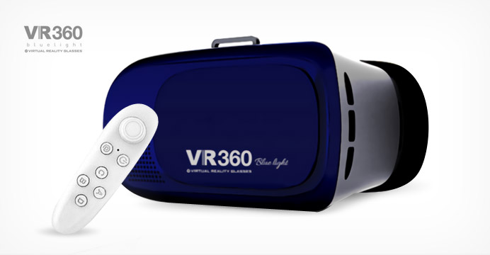 블루 코팅 렌즈 VR360블루라이트 + 리모컨