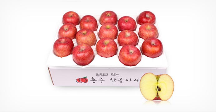 GFresh GAP인증 충주사과 3kg(15~16과)