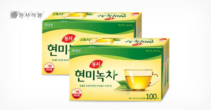 동서 현미녹차 100T+100T (쿠폰가 9,000원)