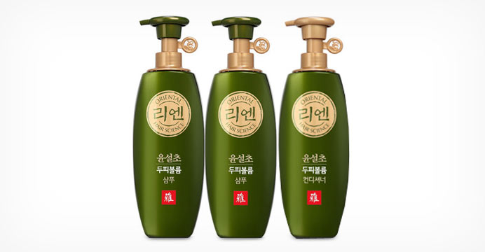 리엔 윤설초 두피볼륨 샴푸/린스 500ml 3개