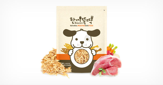 한끼뚝딱 강아지 황태습식사료 1kg