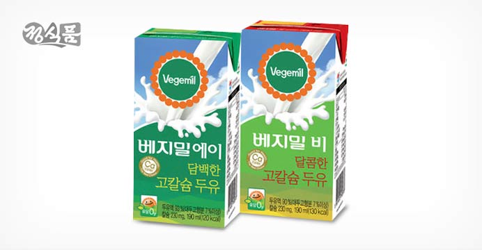 베지밀 A/B 고칼슘 두유 190ml * 48팩