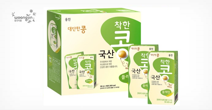 웅진 대단한콩 착한콩 플레인 190ml*32팩