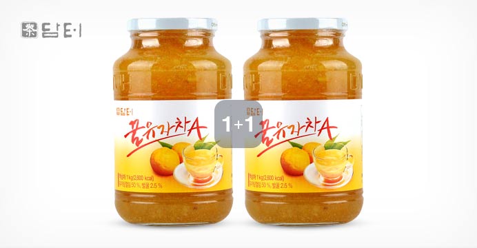 담터 꿀유자차 1KG+1KG