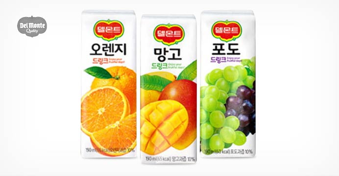 델몬트 과일 드링크 190ml * 24팩