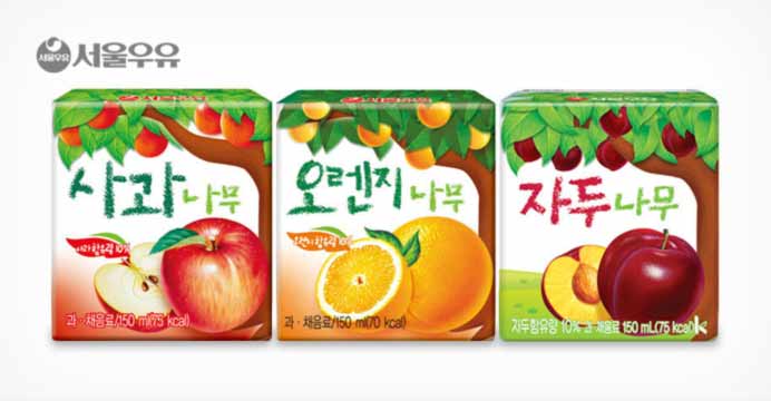 서울우유 사과나무 150ml * 24팩(3종)