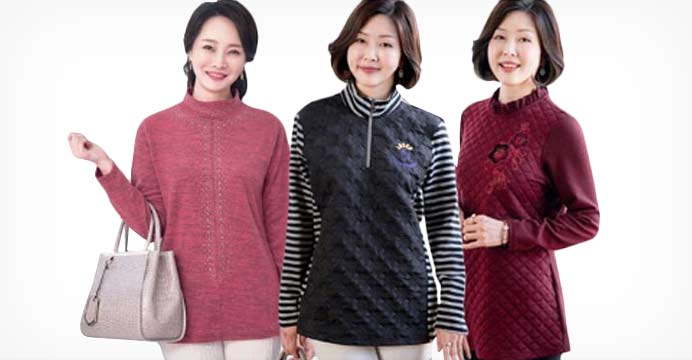 로즈맘 따뜻한 겨울신상 기모티셔츠/패딩바지