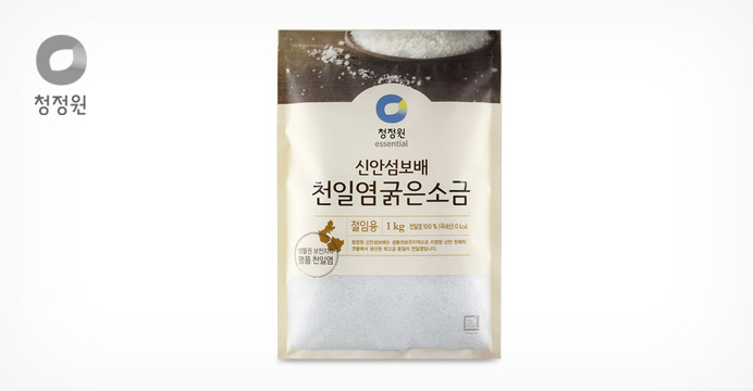 청정원 천일염굵은소금1kg