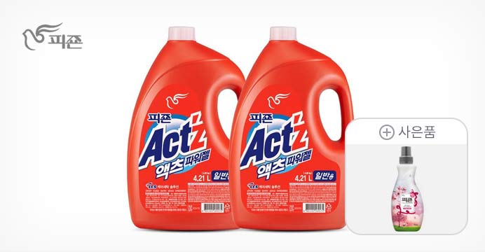액츠 파워젤 4.21L 2개+고농축 피죤