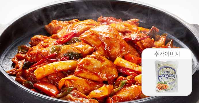 하림 춘천식 닭갈비 3봉+떡 300g