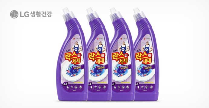 홈스타 락스와세제 후로랄파인 750ml 4개