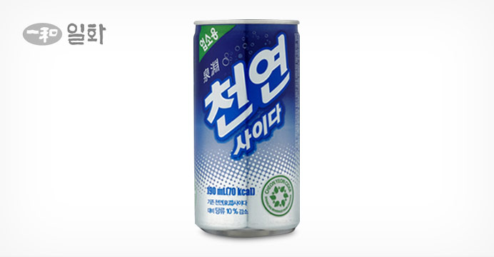 천연사이다 190ml 60캔(2박스)/탄산음료