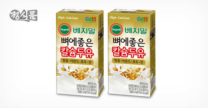 베지밀 뼈에좋은칼슘 아몬드호두잣190ml 48팩