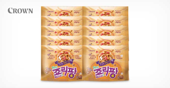 !   크라운 신제품 죠리팡 뮤즐리 40g 10봉