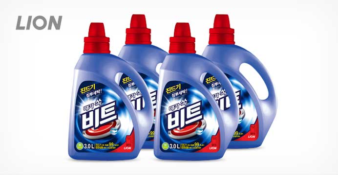 [5%쿠폰]비트 액체 세탁세제 3L 용기 x 4개