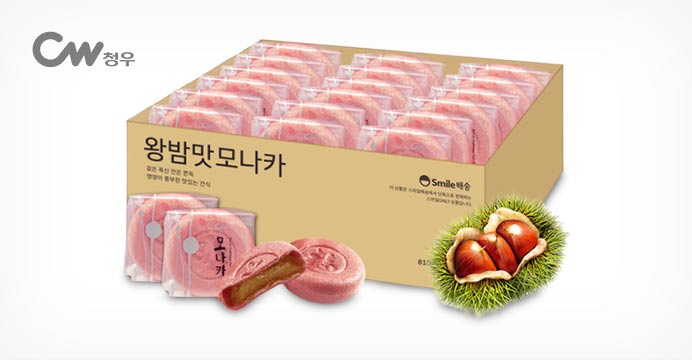 왕찹쌀 밤맛 모나카 27개입 810g