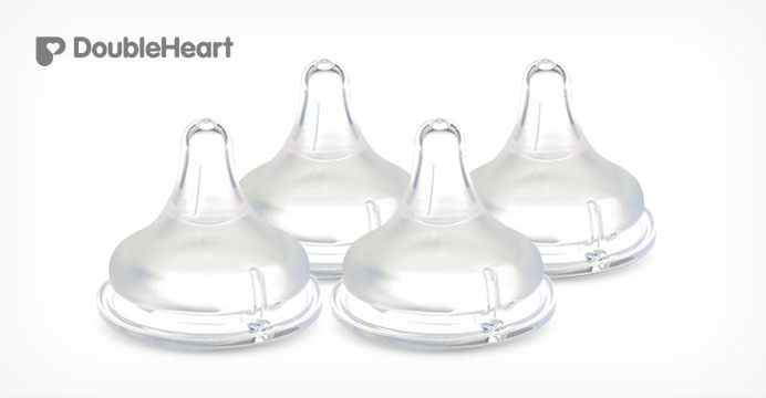 (2+2)더블하트 모유실감 젖꼭지 L 4개