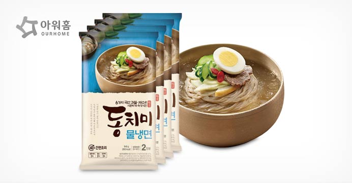 동치미 물냉면 846g x 4팩 8인분+15%쿠�!   �