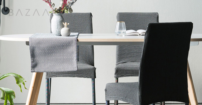 바자르 와플 스판 의자커버&쇼파커버