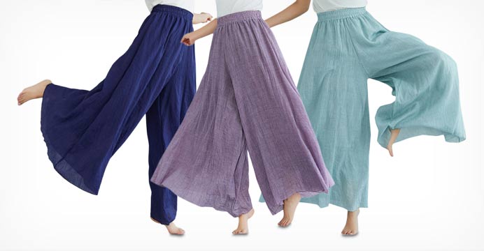 시원한 린넨 밴딩 치마바지 파스텔 6컬러