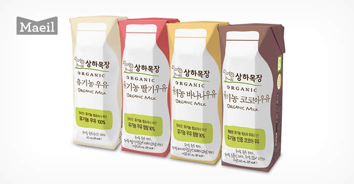 상하 유기농우유 4가지 혼합 125ml 24팩