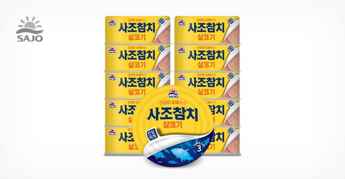 사조 살코기 참치(안심따개) 100g x 11캔