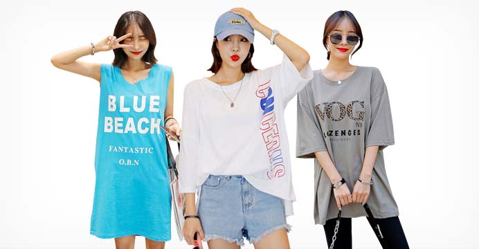 프라이데이 루즈핏 박시 티셔츠/원피스