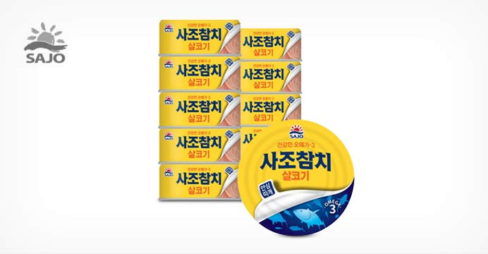 사조 살코기 참치(안심따개) 100g x12캔