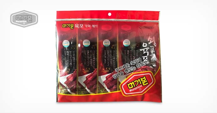 머거본 쇠고기육포25g X 4봉 4입번들