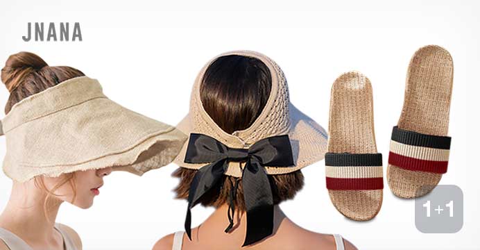 제이나나 1+1 바캉스 필수! 라탄 슬�!   �퍼/모자