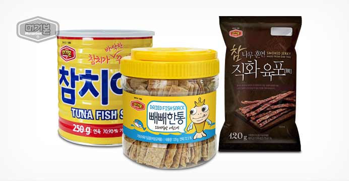 머거본 참치어포/빼빼한통/직화육포 등 선택