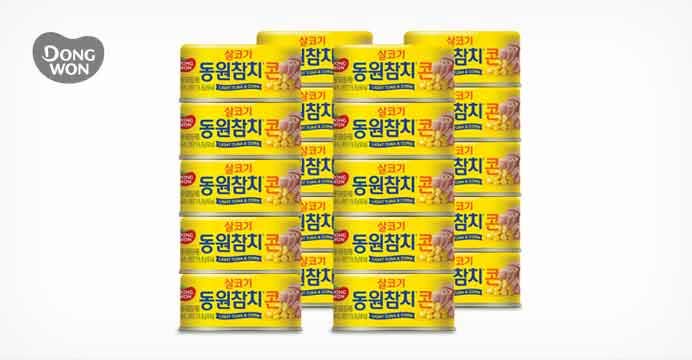 [20% 중복쿠폰] 동원 라이트 참치&콘 85g 20캔