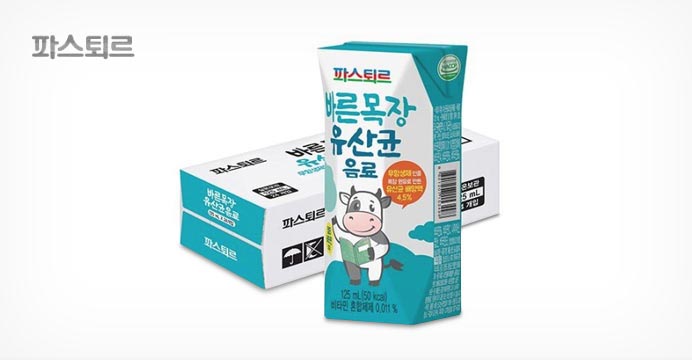 파스퇴르 바른목장 유산균음료 125ml/24팩