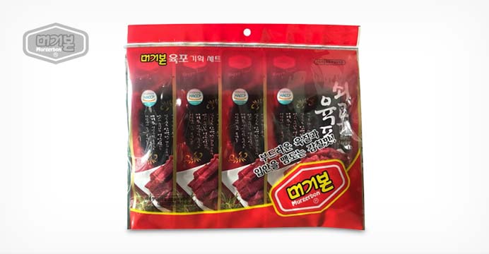 머거본 쇠고기육포25g X 4봉 4입번들