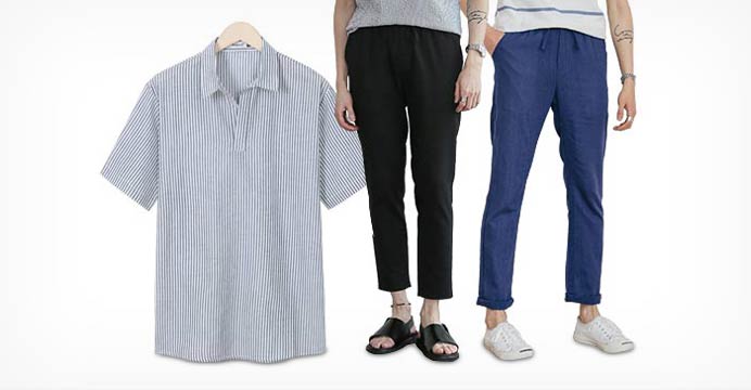 [10%중복쿠폰]단군~XL 린넨티셔츠/셔츠/팬츠