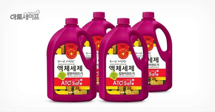 아토세이프 집먼지 진드기 세탁세제 (2.5L 4개)