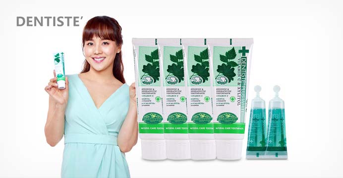 화이트 60g 4개+구강청결제12ml 2개