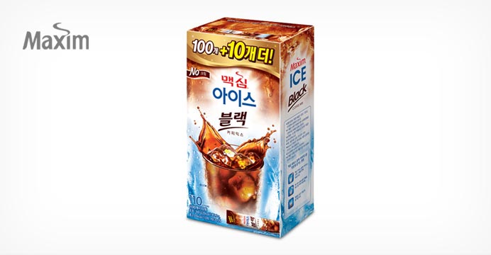 맥심 아이스 블랙 커피믹스 110T