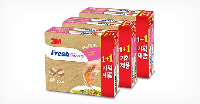 추가할인 3M 위생장갑 3개세트 총 600매