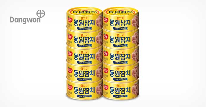 동원 라이트 스탠다드 참치 100g 10캔