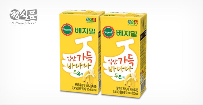 베지밀 입안가득 바나나 두유 190ml 16팩